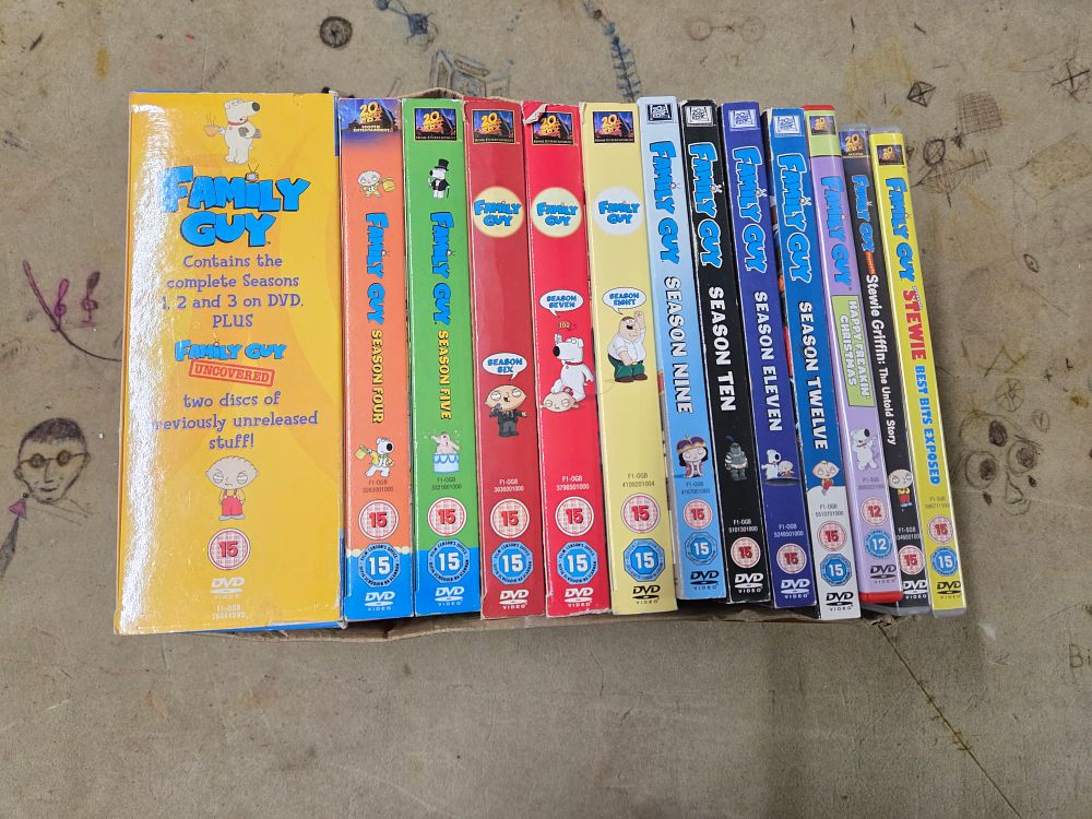 Lot 508 – A Collection of Family Guy DVD Box Sets and Specials
