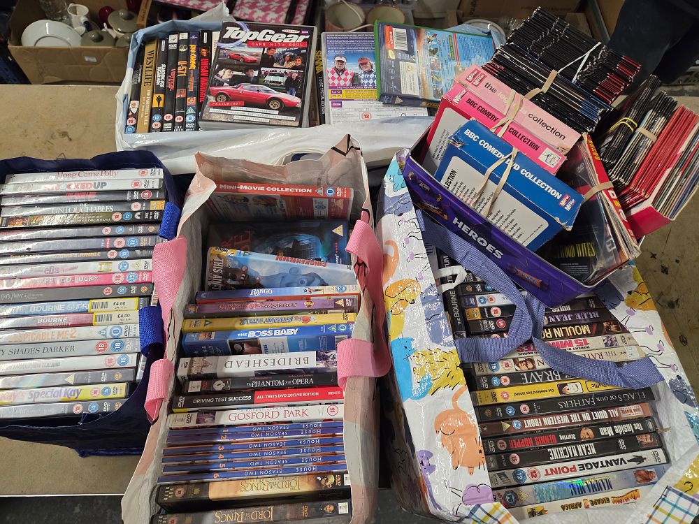 Lot 509 – A Collection of Multi-coloured DVDs Including Various Film and Television Titles