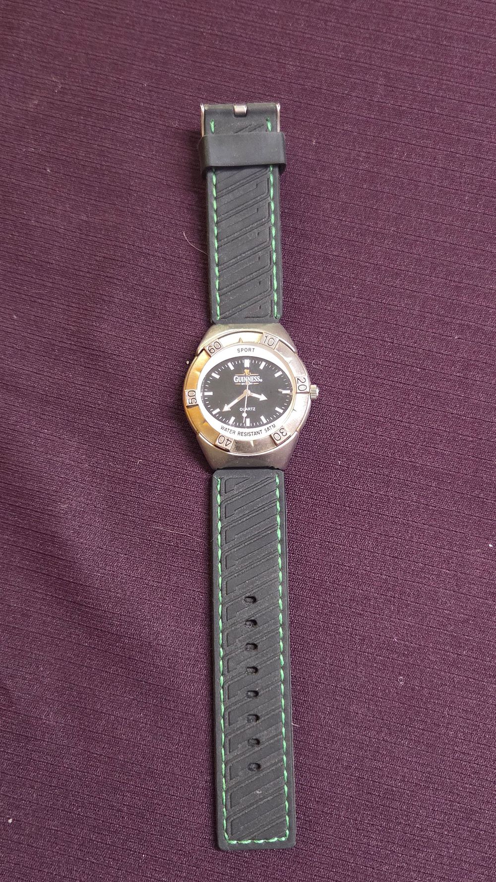 Lot 623 – Guinness Sport Quartz Wristwatch with Rubber Strap