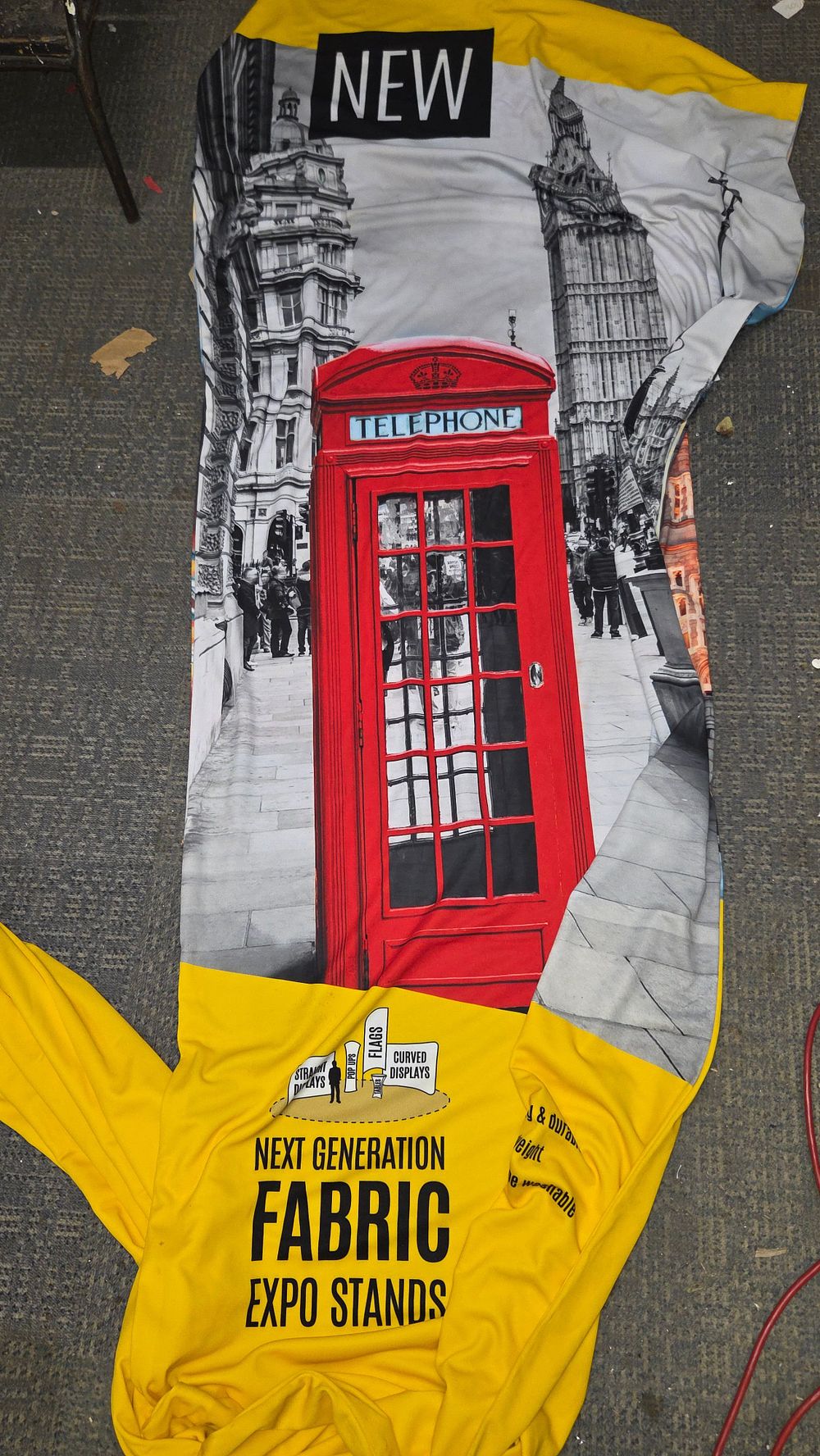 Lot 190 – Fabric Expo Stand Banner with London Graphic