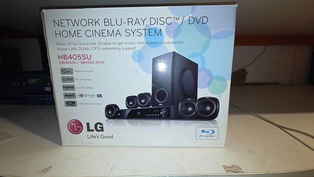 Lot 203 – LG HB405SU Network Blu-ray Disc and DVD Home Cinema System w/o