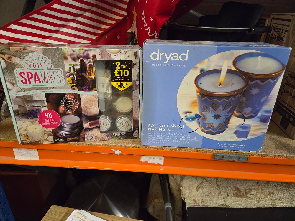 Lot 208 – Two DIY Spa and Candle Making Craft Kits