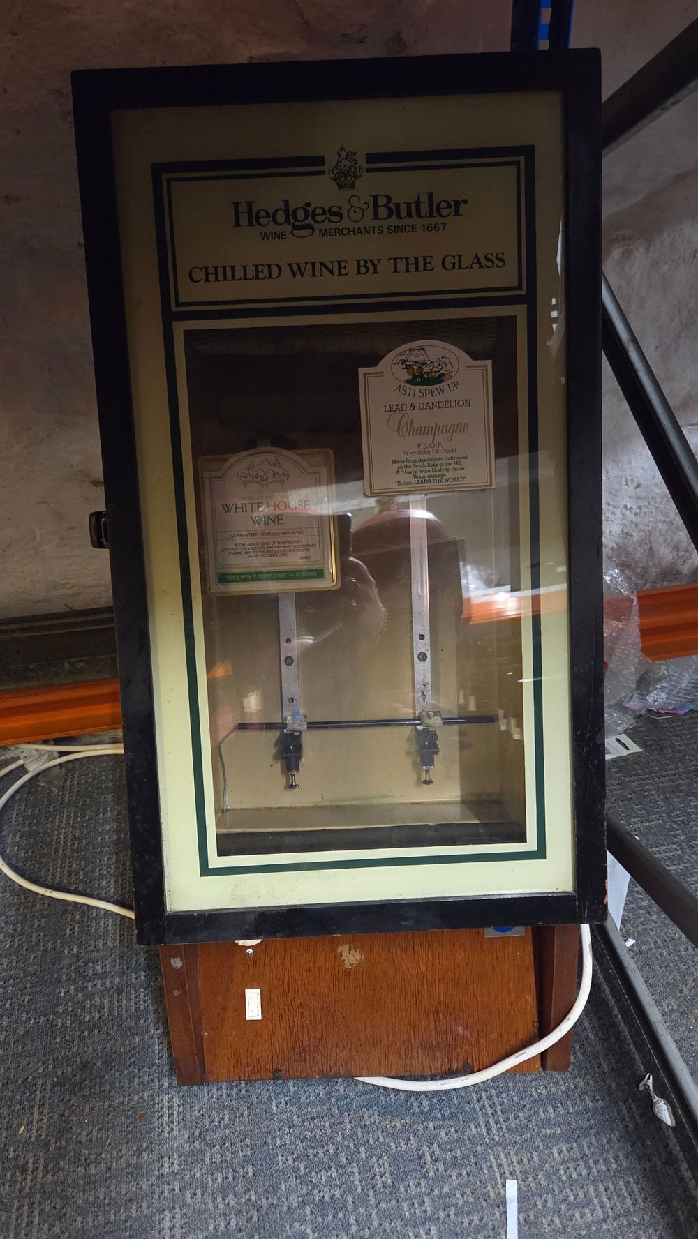 Lot 217 – Hedges & Butler Chilled Wine By The Glass dispenser unit