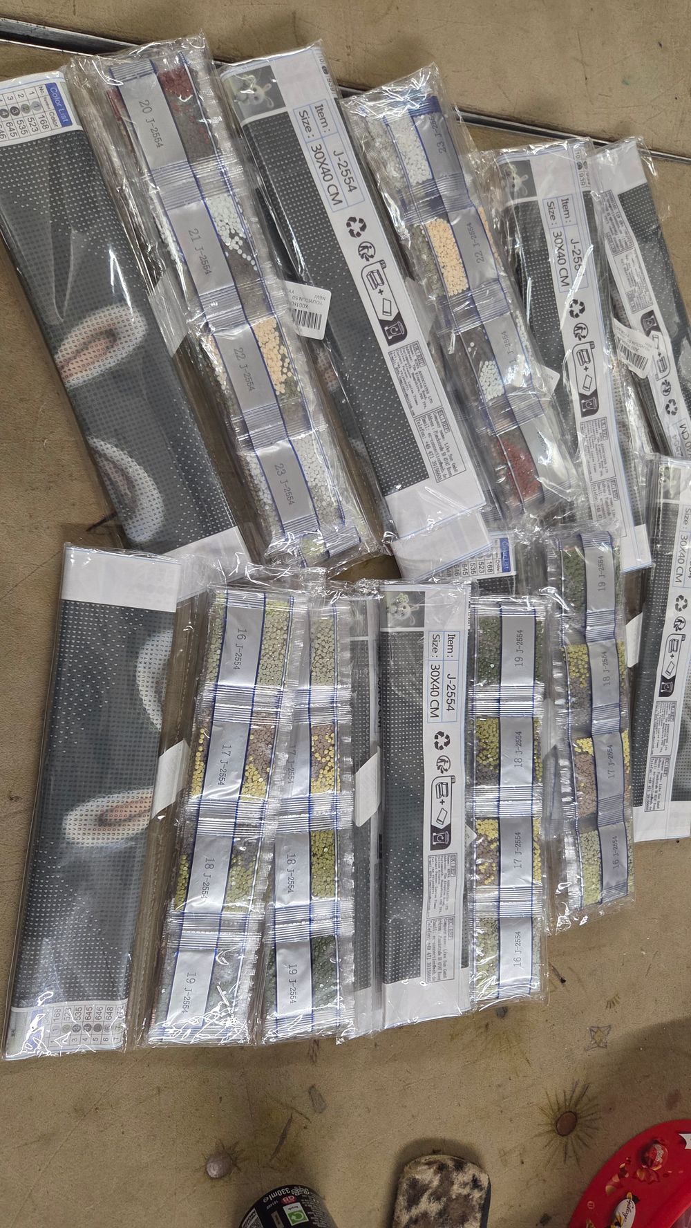 Lot 228 – Ten Rabbit Design Diamond Painting Kits J-2554 30x40cm