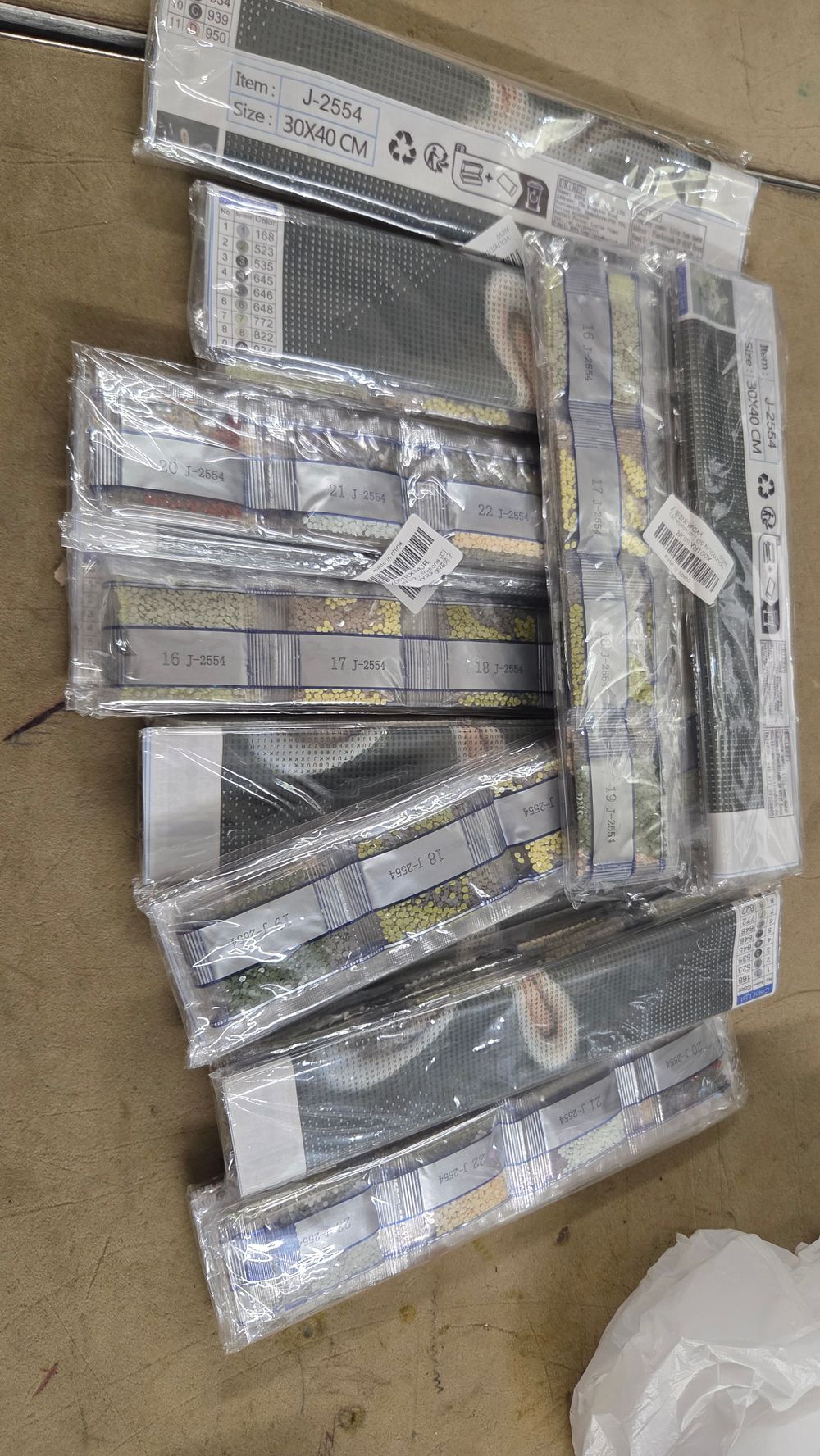 Lot 229 – Ten Rabbit Design Diamond Painting Kits J-2554 30x40cm