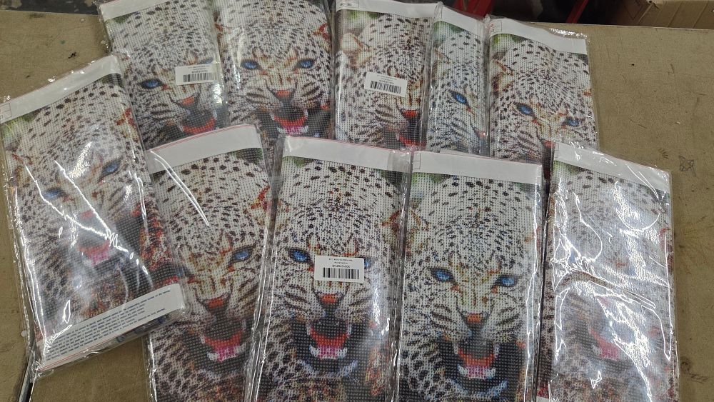 Lot 235 – Ten Snow Leopard DIY Round Diamond Painting Kits