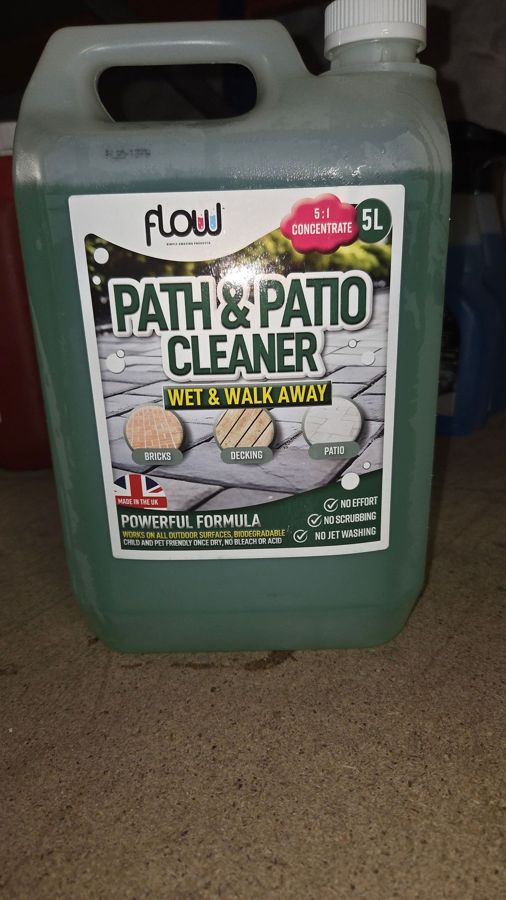 Lot 251 – Flow 5 Litre Path and Patio Cleaner Concentrate