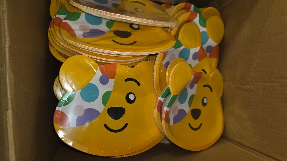 Lot 285 – A Box of Pudsey Bear Paper Plates