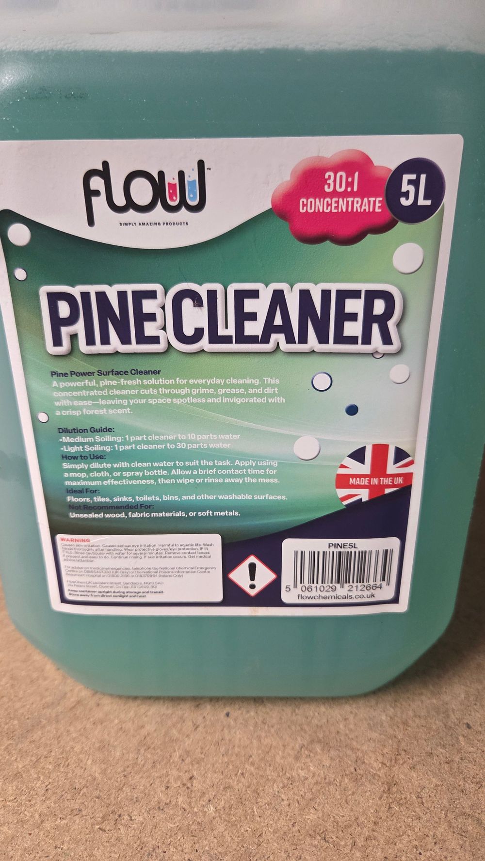 Lot 317 – Flow Pine Power Surface Cleaner 5L Concentrate