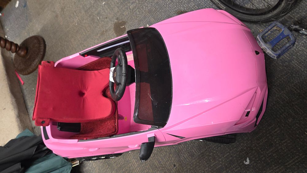 Lot 341 – Pink Lamborghini Style Electric Ride On Toy Car