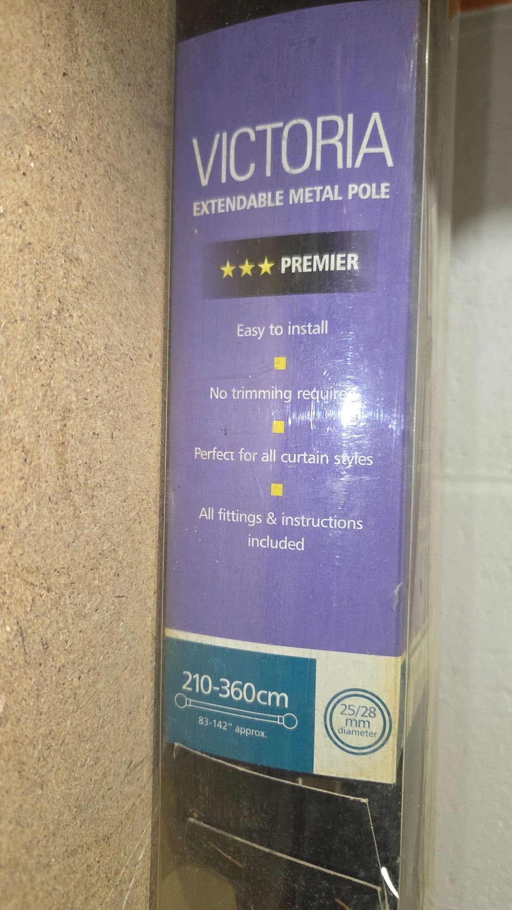 Lot 335 – Victoria Premier Extendable Metal Curtain Pole