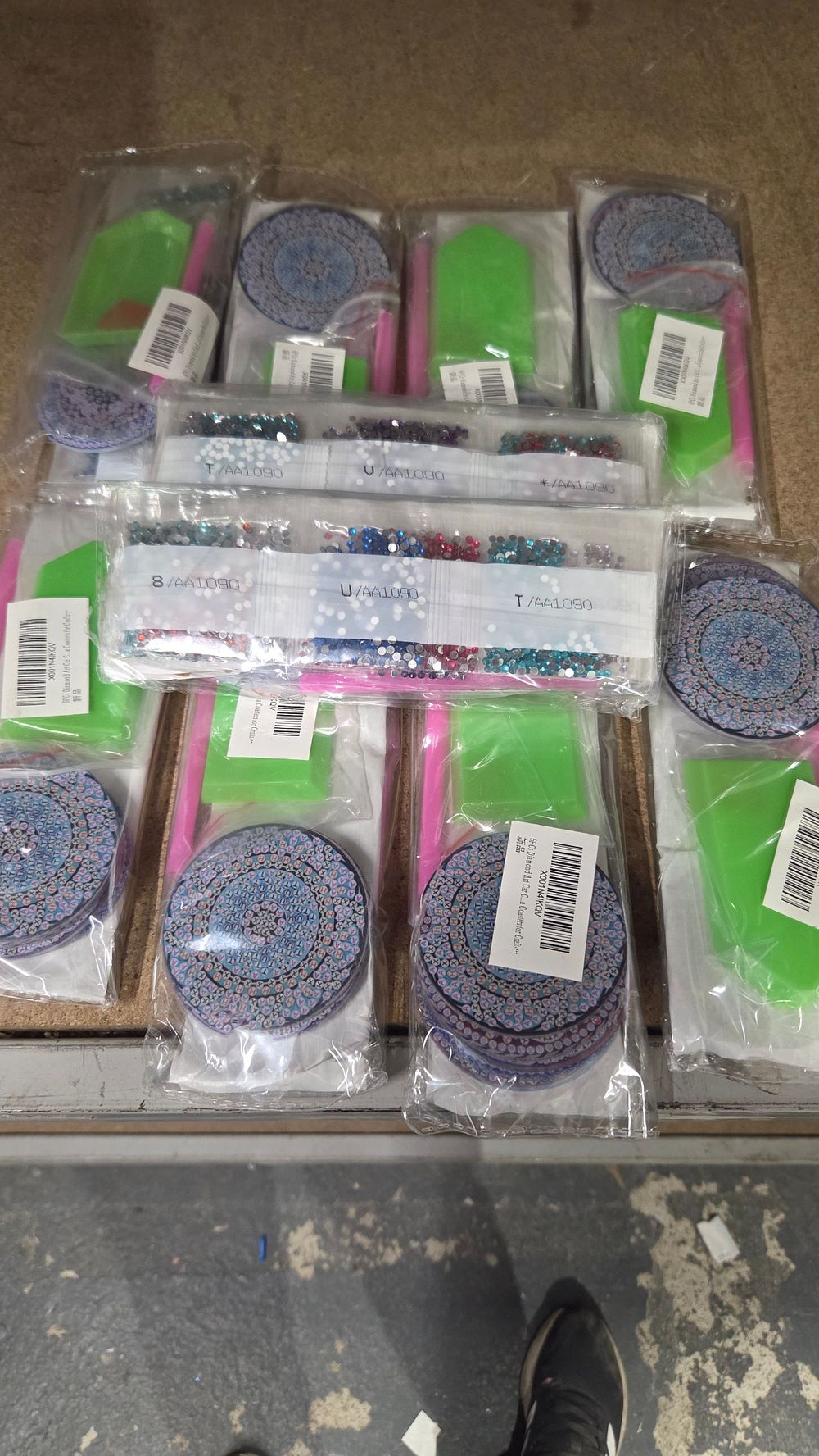 Lot 159 – 9 Diamond Art Coaster Craft Kits