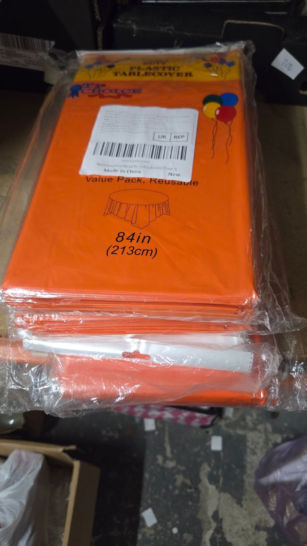 Lot 208 – Selection of Reusable Plastic Tablecovers