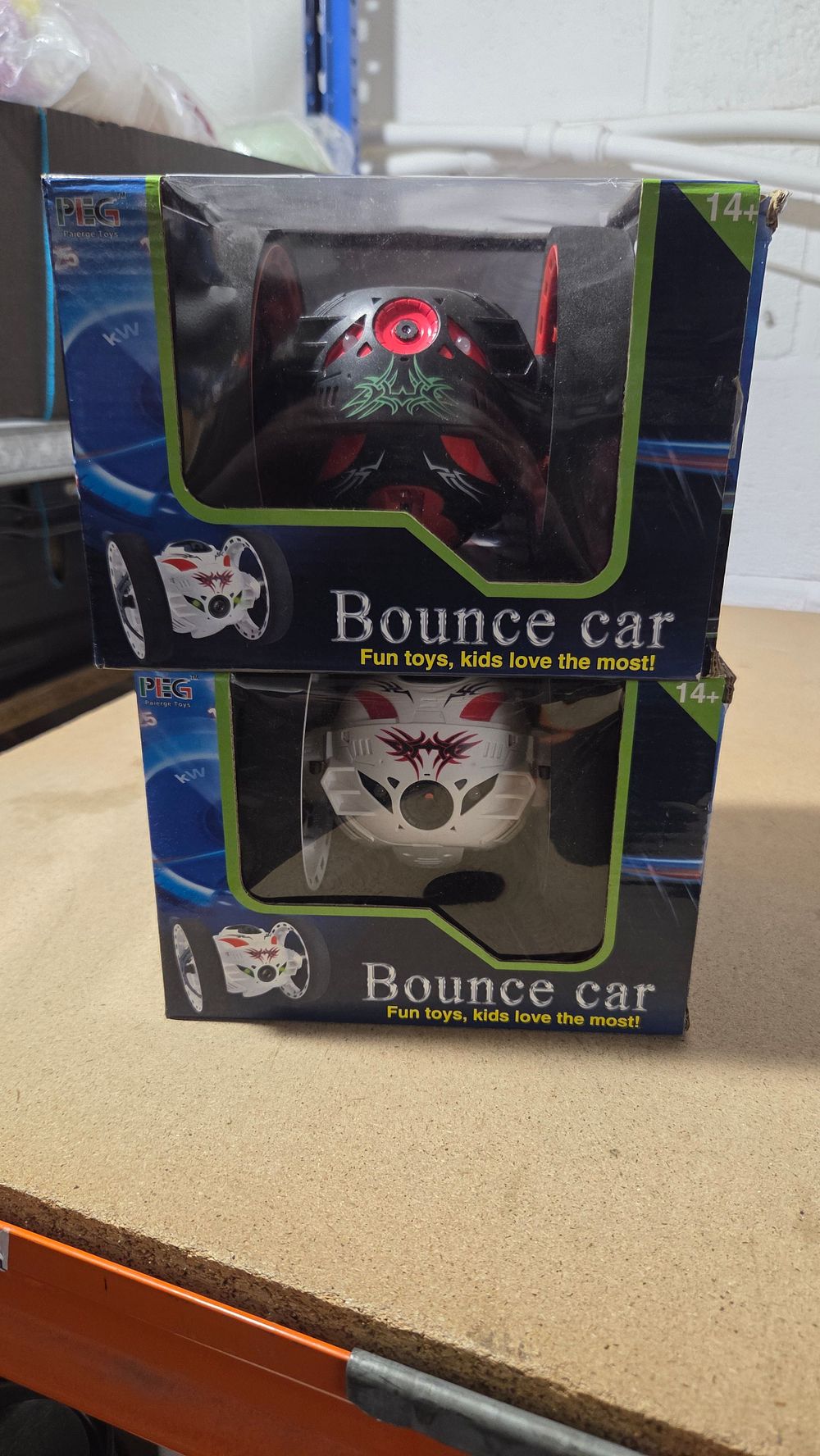 Lot 222 – A Pair of PEG Paierge Toys Bounce Cars
