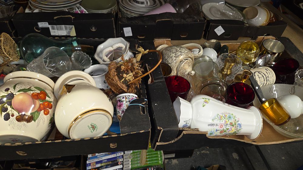 Lot 248 – A Collection of Ceramics and Glassware Including Staffordshire Ironstone
