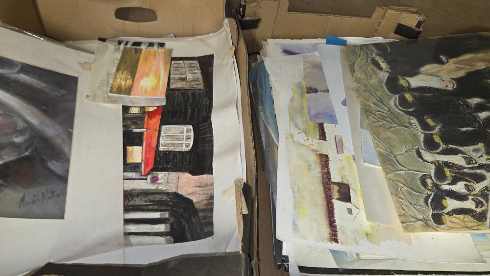 Lot 257 – A Collection of Unframed Paintings and Sketches
