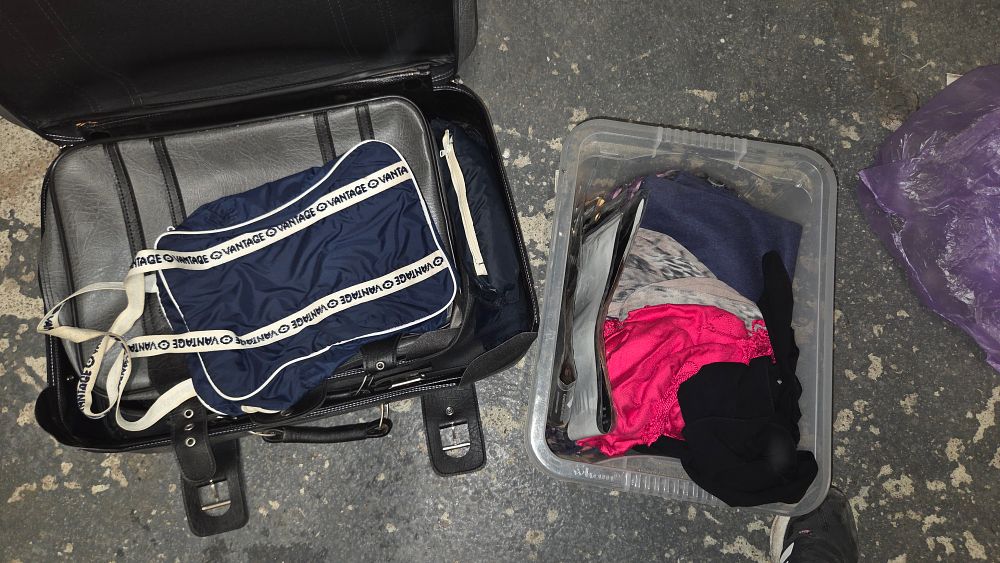 Lot 258 – A Collection of Luggage Clothing and Footwear