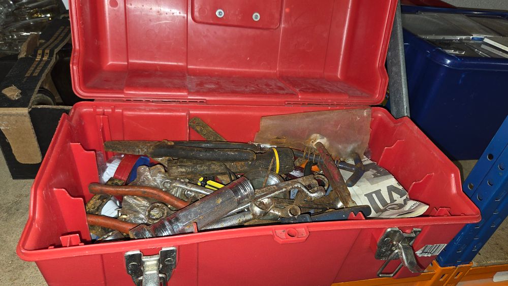 Lot 268 – A Collection of Assorted Metal Hand Tools in a Toolbox