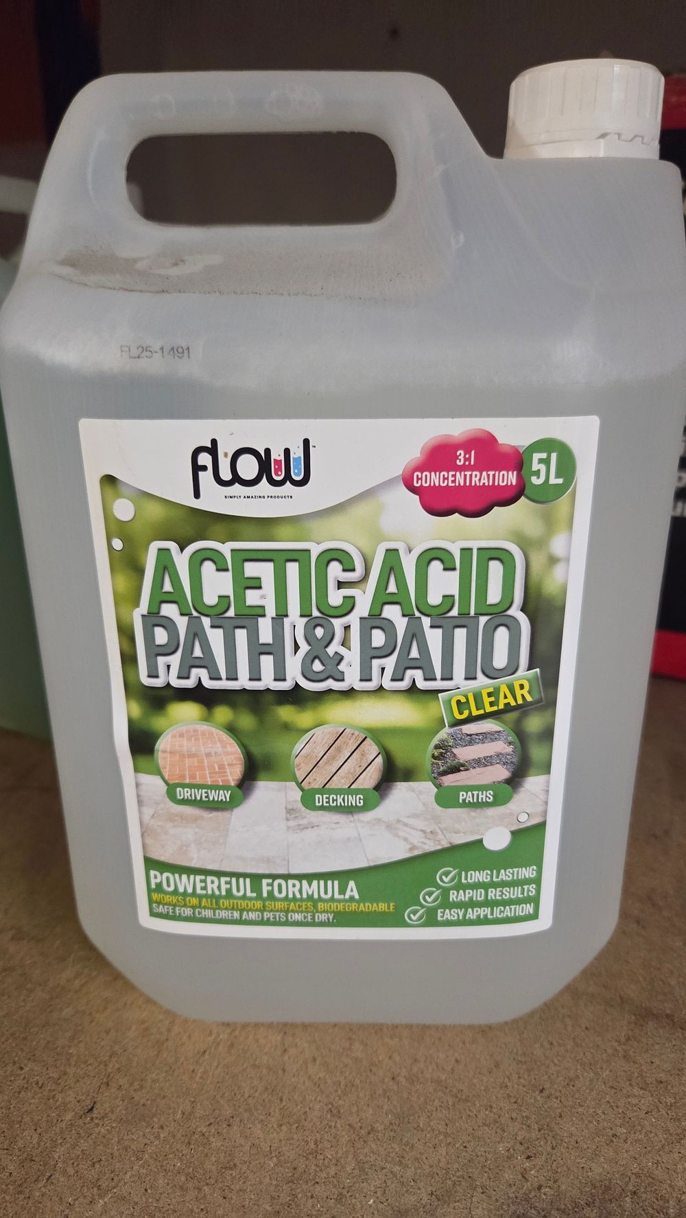 Lot 288 – Flow 5 Litre Acetic Acid Path and Patio Cleaner