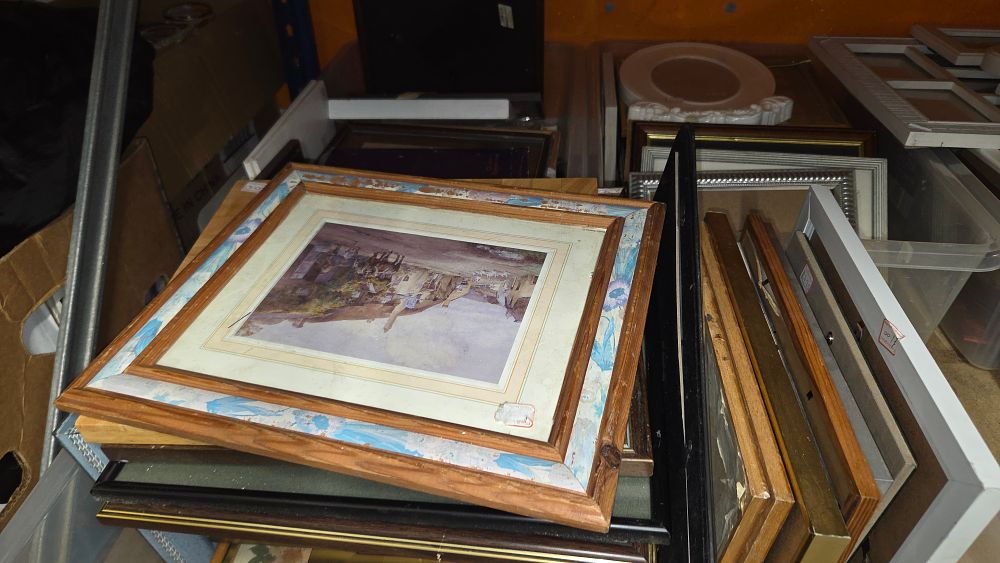 Lot 321 – 3 Boxes of Pictures and Frames