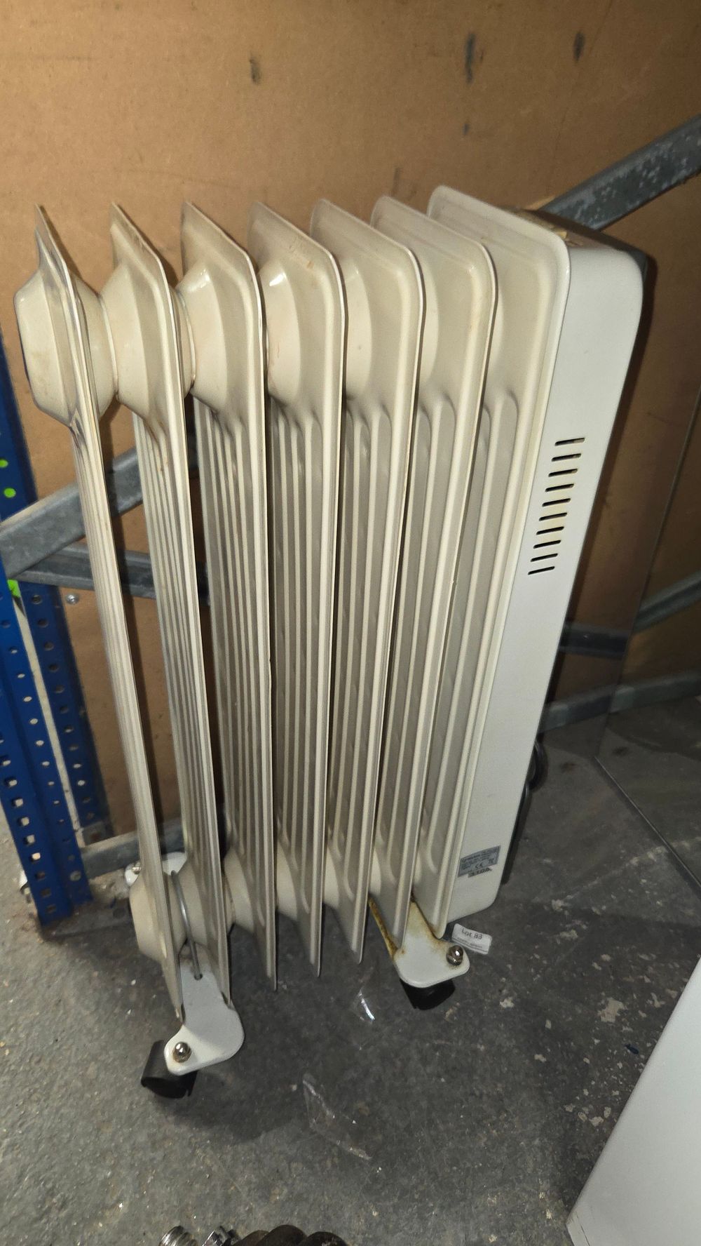 Lot 369 – Oil Filled Electric Radiator Heater on Wheels