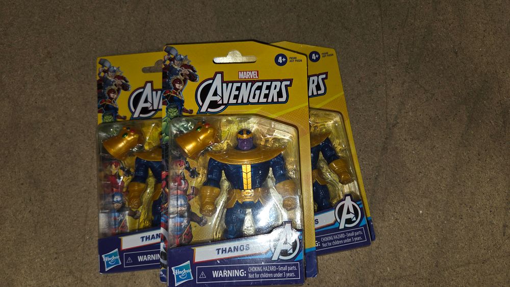 Lot 386 – A Trio of New Hasbro Marvel Avengers Thanos Action Figures
