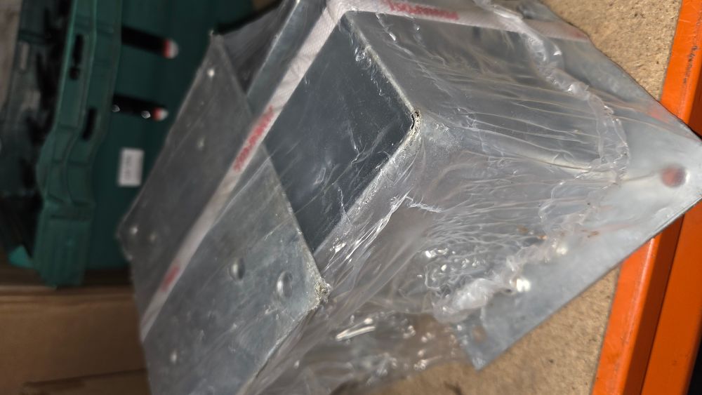 Lot 395 – Four Galvanised Metal Construction Brackets