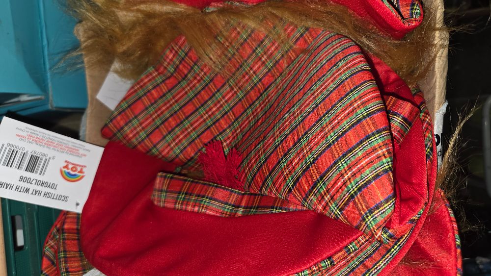 Lot 409 – Toy Warehouse Scottish Hat with Ginger Hair