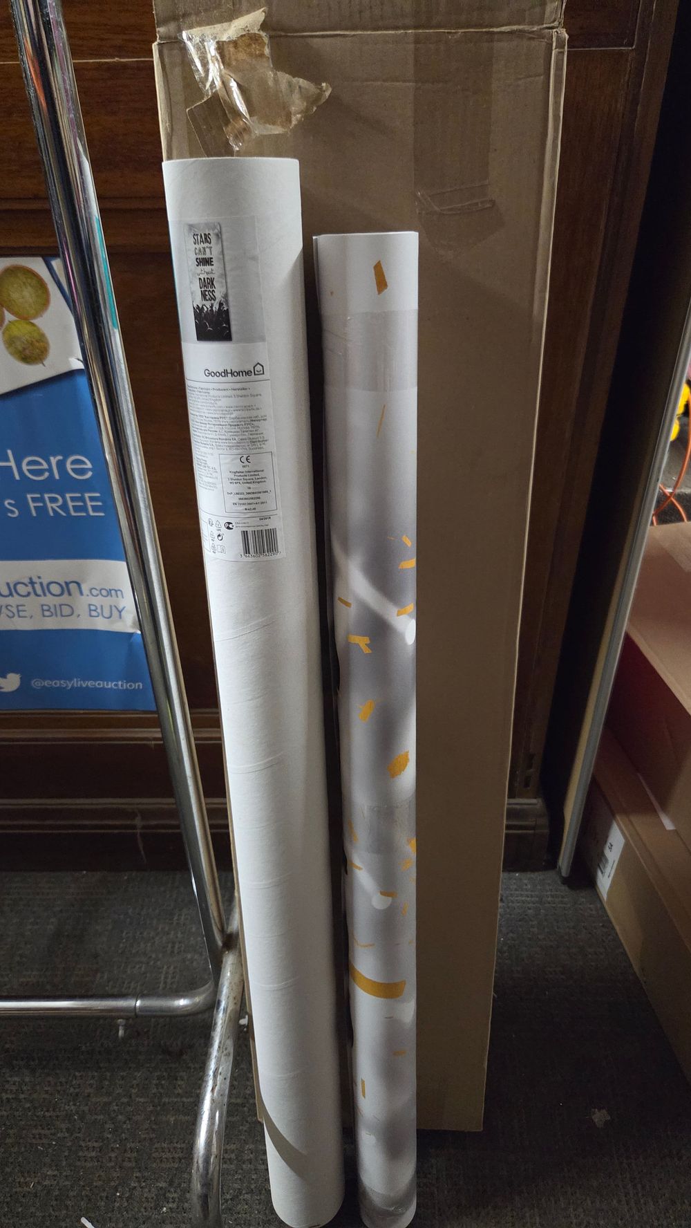 Lot 439 – Six GoodHome and Lutèce Adhesive Wall Panels with storage containers