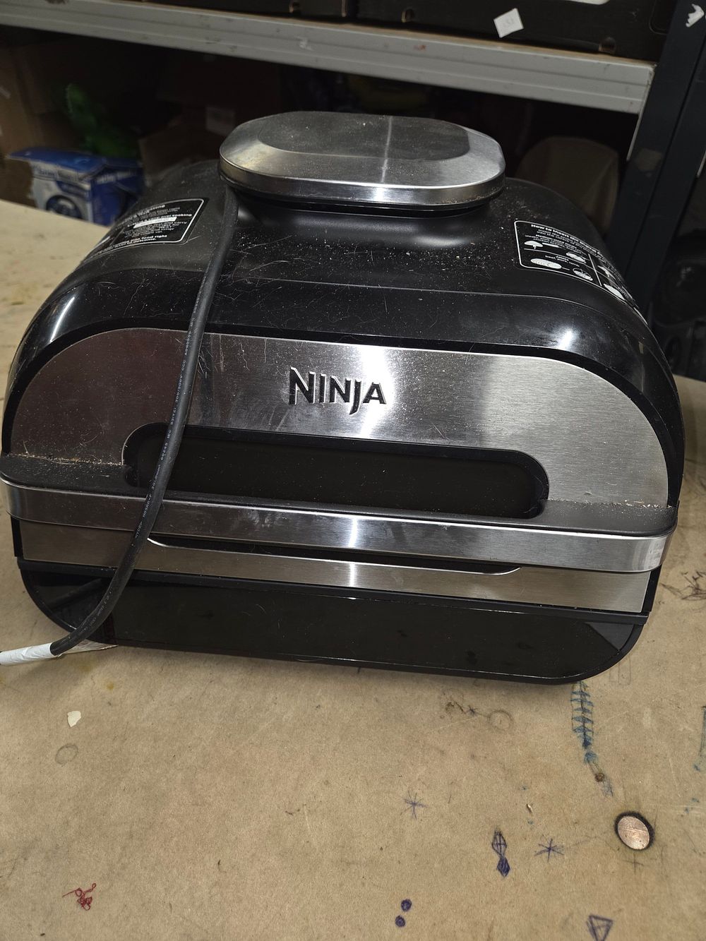 Lot 468 – Ninja Foodi Smart XL 6-in-1 Indoor Grill and Air Fryer w/o