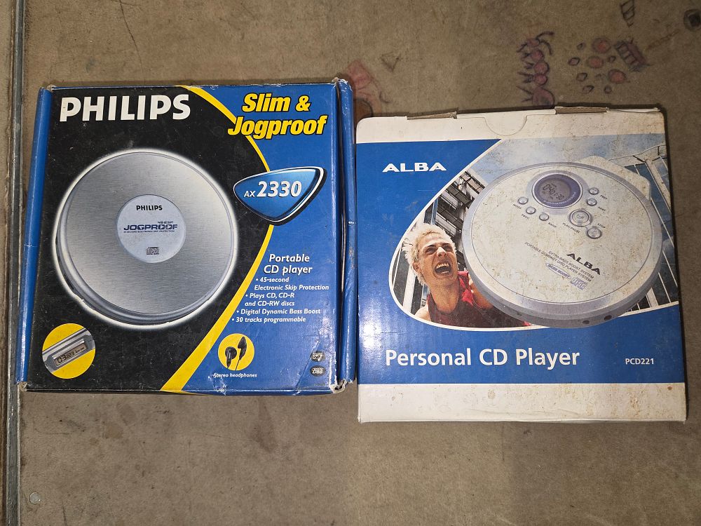 Lot 485 – Two Portable CD Players Including Philips AX2330 and Alba PCD221