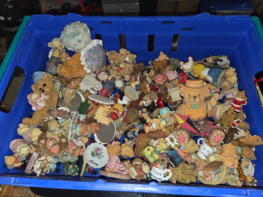 Lot 498 – A Collection of Multicoloured Resin Teddy Bear Figurines