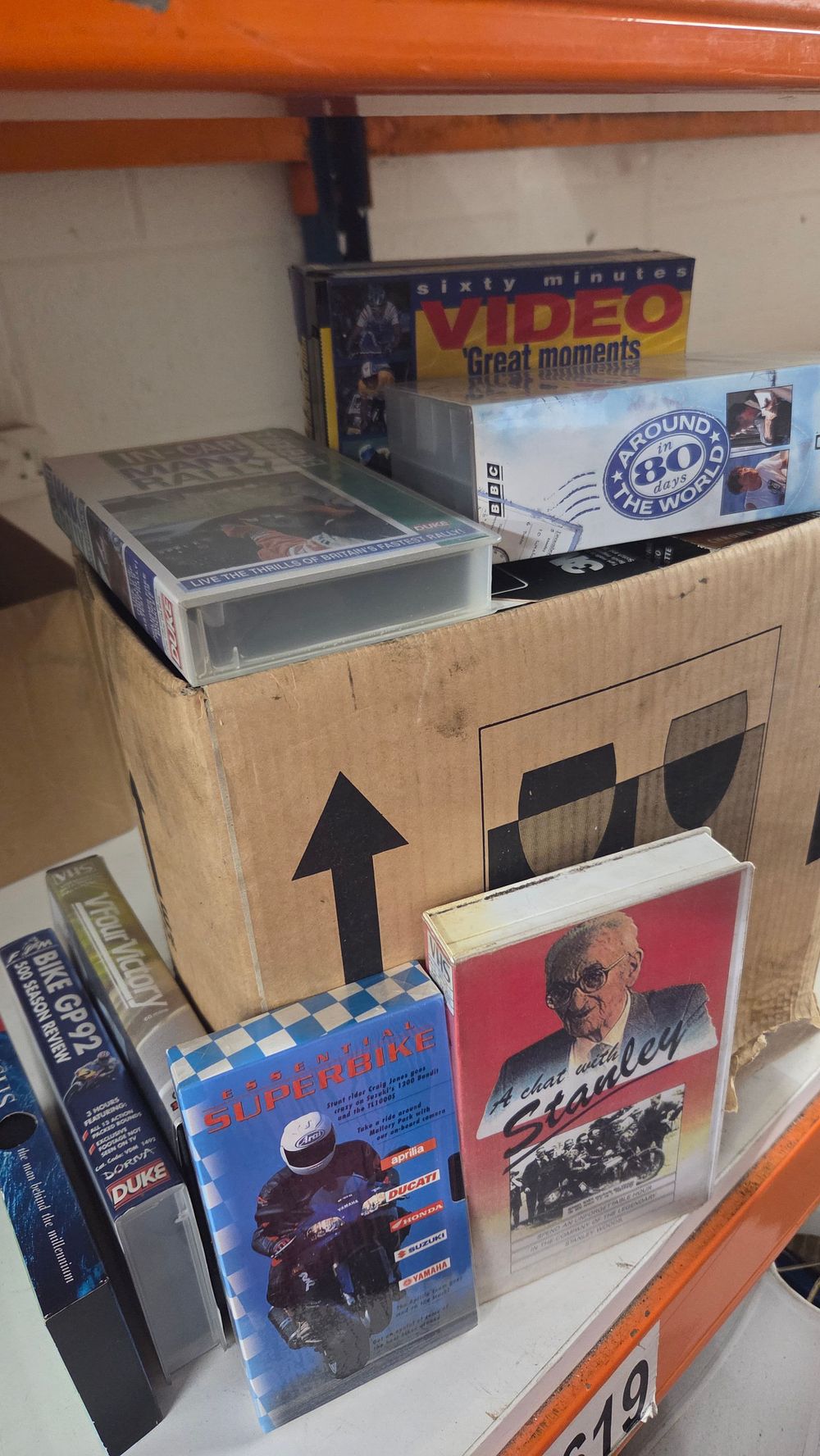 Lot 168 – A Collection of VHS Tapes Including Motor Racing Titles