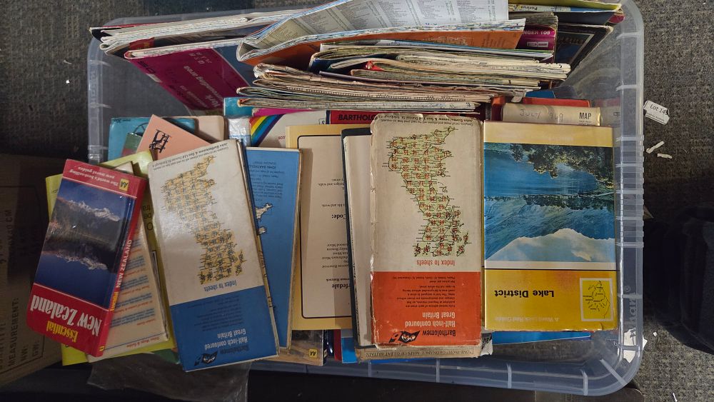 Lot 175 – A Collection of Vintage Travel Guides and Bartholomew Maps
