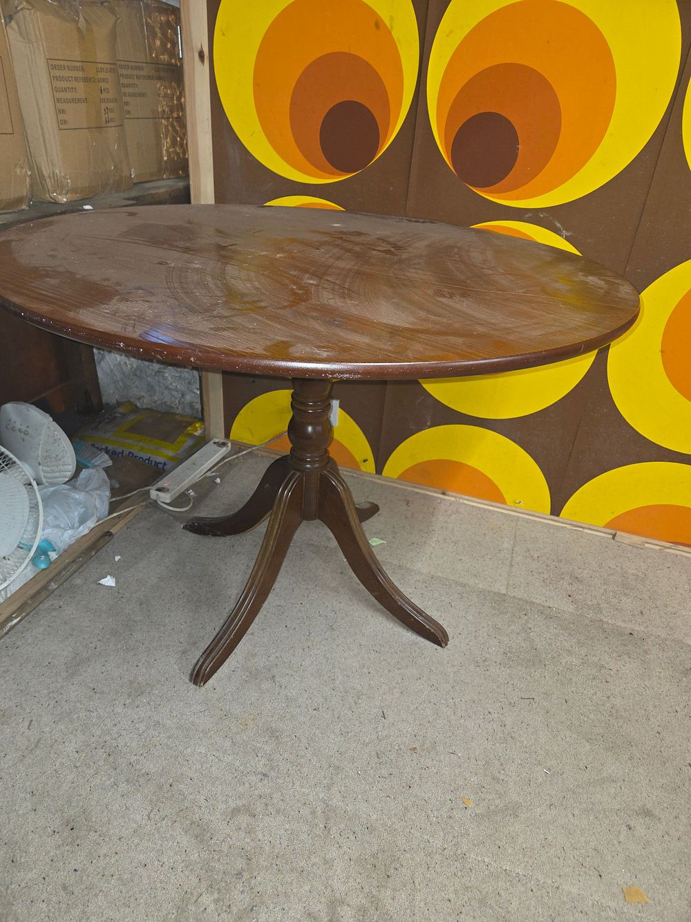 Lot 409 – Round Mahogany Tripod Pedestal Table