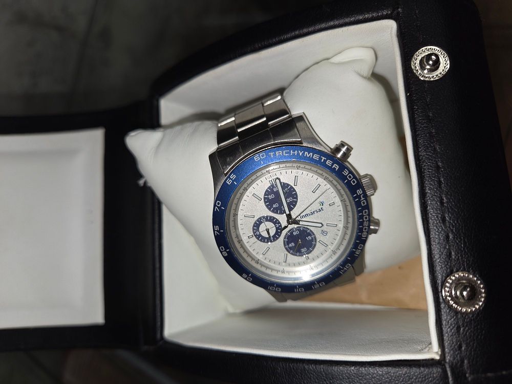 Lot 613 – Inmarsat Stainless Steel Chronograph Wristwatch