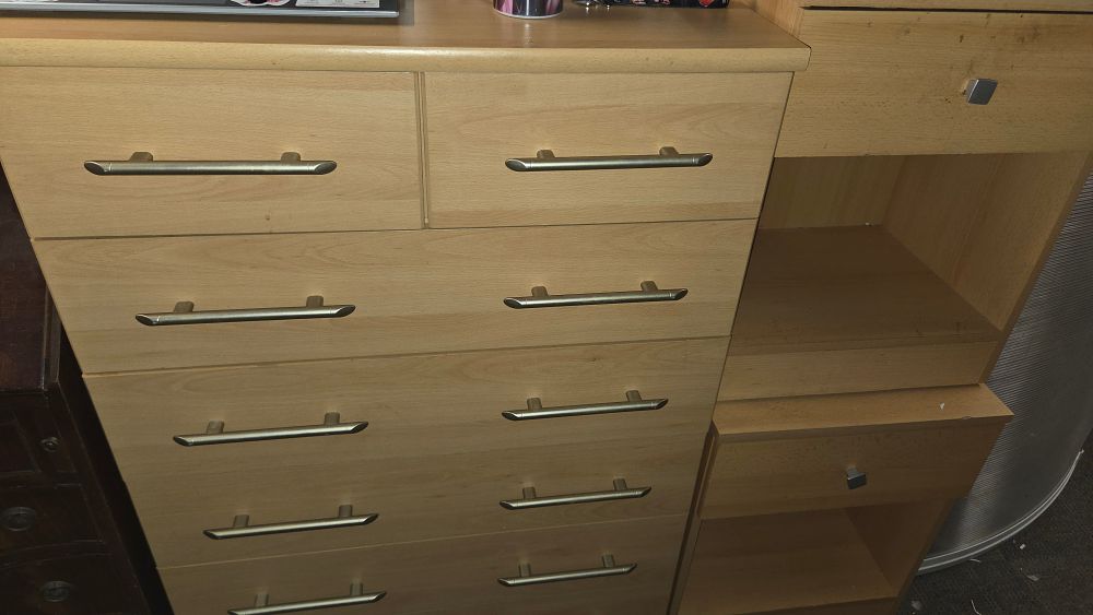 Lot 401 – Chest of Drawers and Two Bedside Units