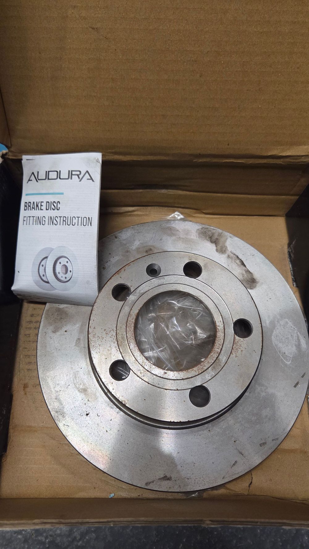 Lot 242 – Audura Metallic Brake Disc with Fitting Instructions