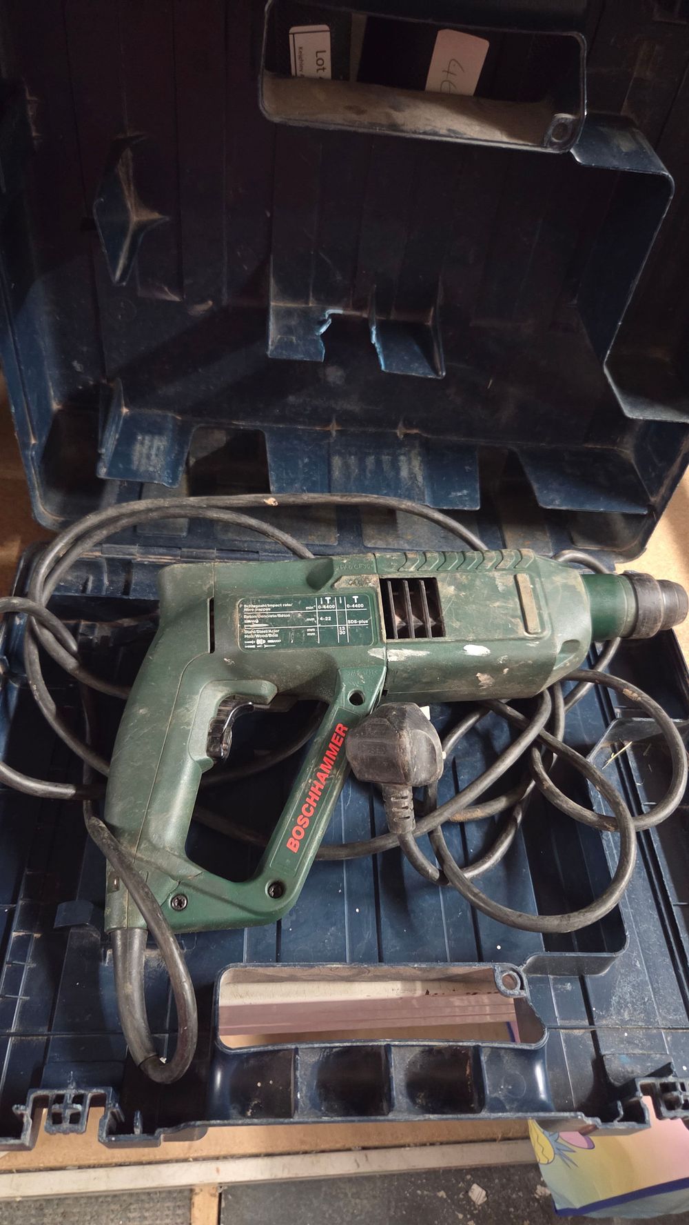 Lot 245 – Bosch Rotary Hammer Drill with Case