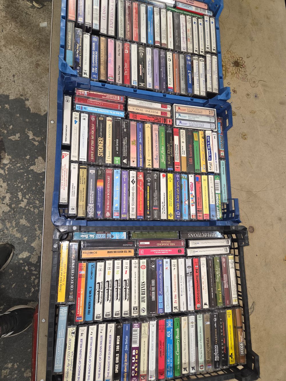 Lot 435 – A Collection of Audio Cassette Tapes in Crates