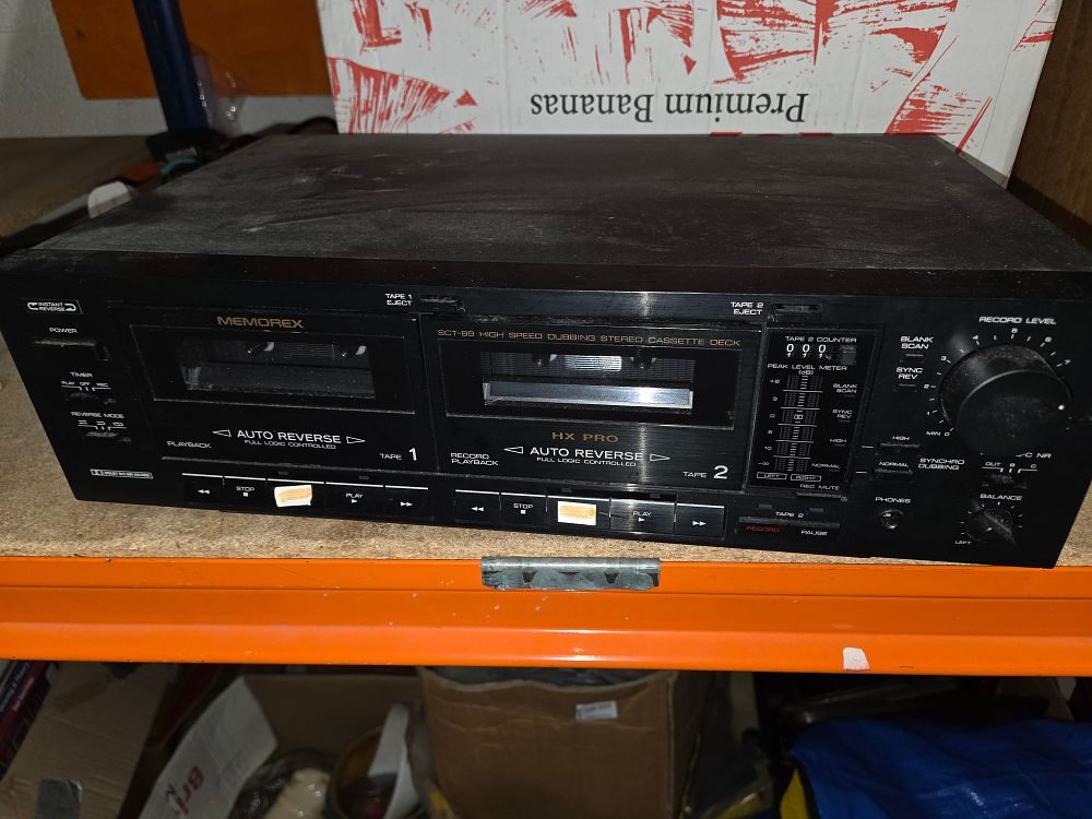 Lot 244 – Memorex SCT-89 Dual Auto Reverse Stereo Cassette Deck