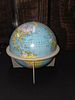 Vintage 1970's George Philip and Sons Denmark Small World Globe on Base. A small world globe Image - 1