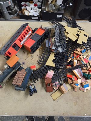 A Collection of Scientific Toys Rio Grande Model Train Components