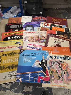 A Collection of Vintage Vinyl Record Albums