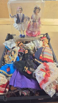 A Collection of Costume Dolls in Traditional Outfits