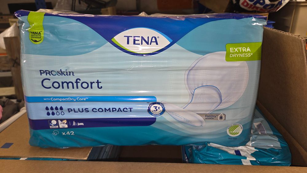 Lot 153 – Six packs of TENA ProSkin Comfort Plus Compact pads