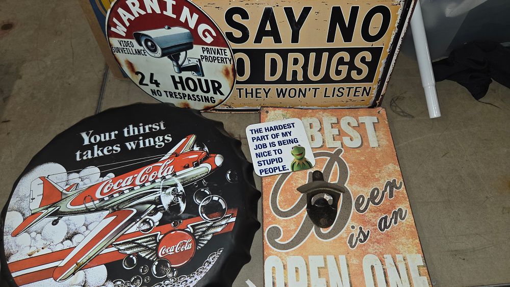 Lot 155 – A Collection of Decorative Metal Signs