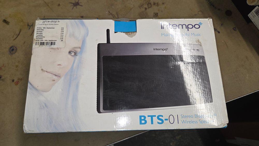 Lot 170 – Intempo BTS-01 Stereo Bluetooth Wireless Speaker