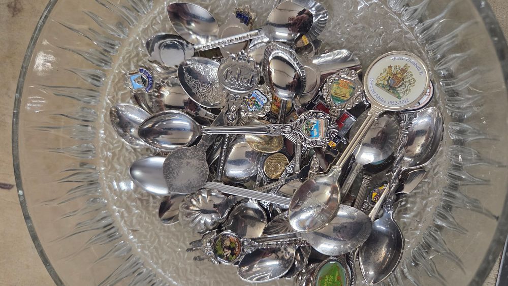 Lot 204 – A Collection of Silver Plated Souvenir and Commemorative Spoons