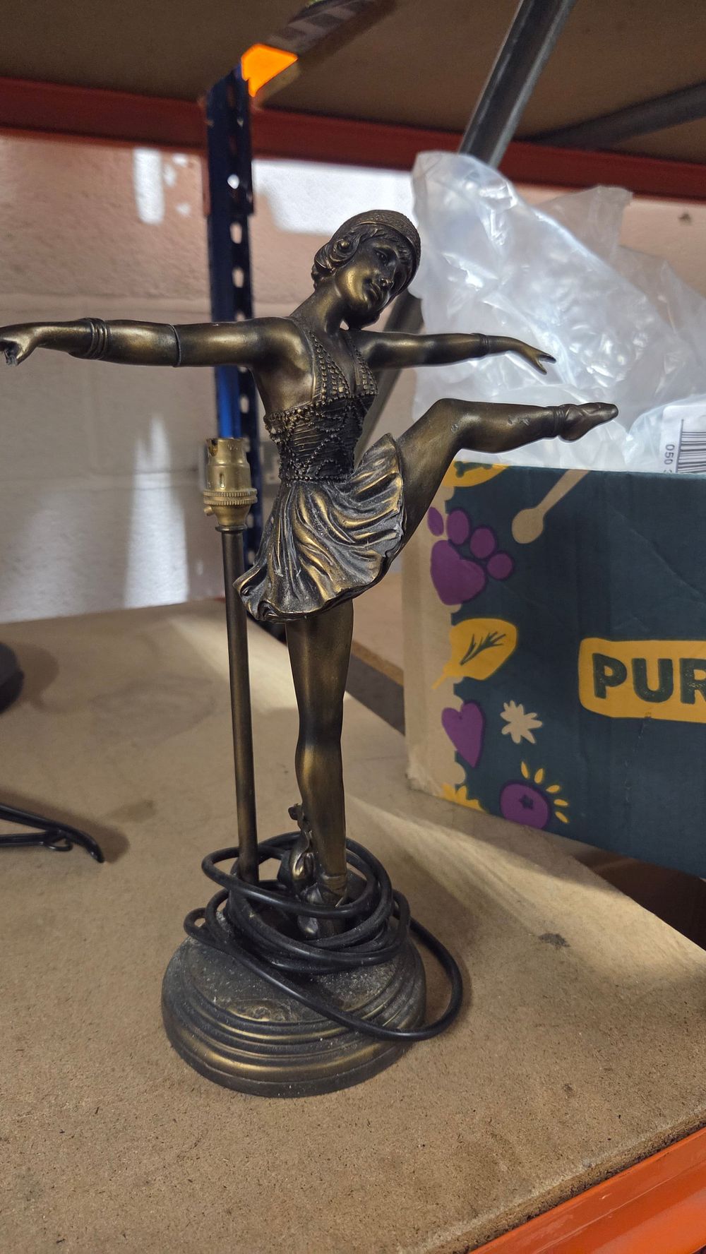 Lot 237 – Widdop Bingham Art Deco Style Figural Dancer Table Lamp Base